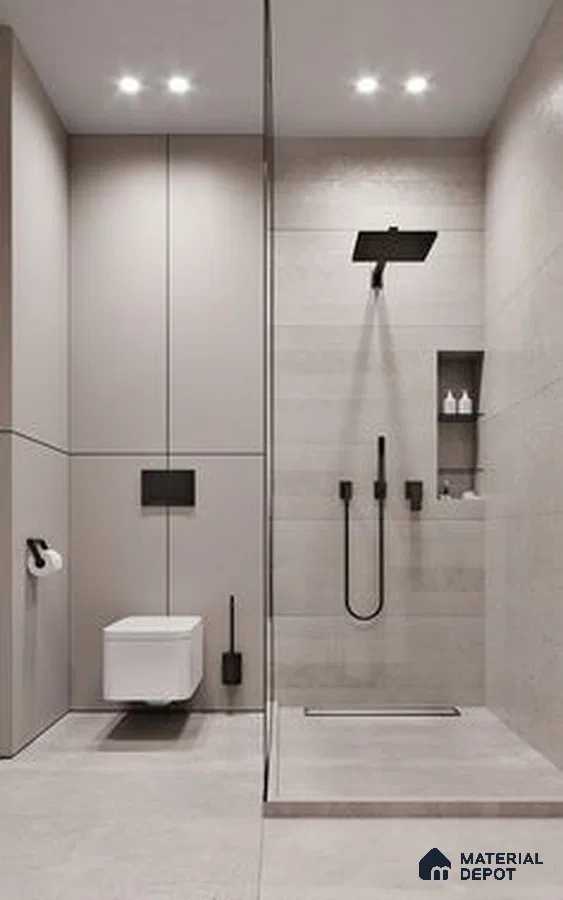 A bathroom with a large tub in the middle of the room and two sinks and two sinks on the wall next to a bathtub in front of a window that has a wooden floor in the wall above